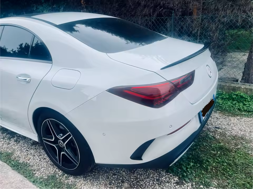 💫ART.8598 Spoiler Posteriore Nero Lucido Per Mercedes Benz CLA 2019-2024 ABS💫