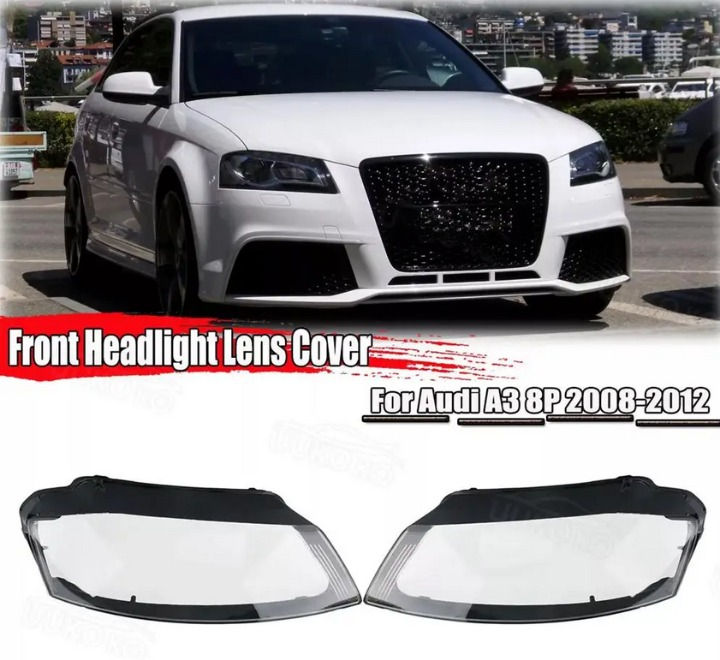 ART.5065  COPERTURA FRONTALE LAMPADA Audi A3 8P S-line S3 RS3 2008 -2012