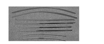 ART.4881 Cornici finestrini neri copertura adesiva window AUDI A4 17-24 Nero