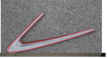 ART.4881 Cornici finestrini neri copertura adesiva window AUDI A4 17-24 Nero