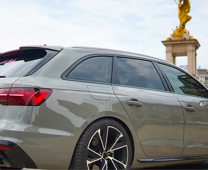 ART.4881 Cornici finestrini neri copertura adesiva window AUDI A4 17-24 Nero