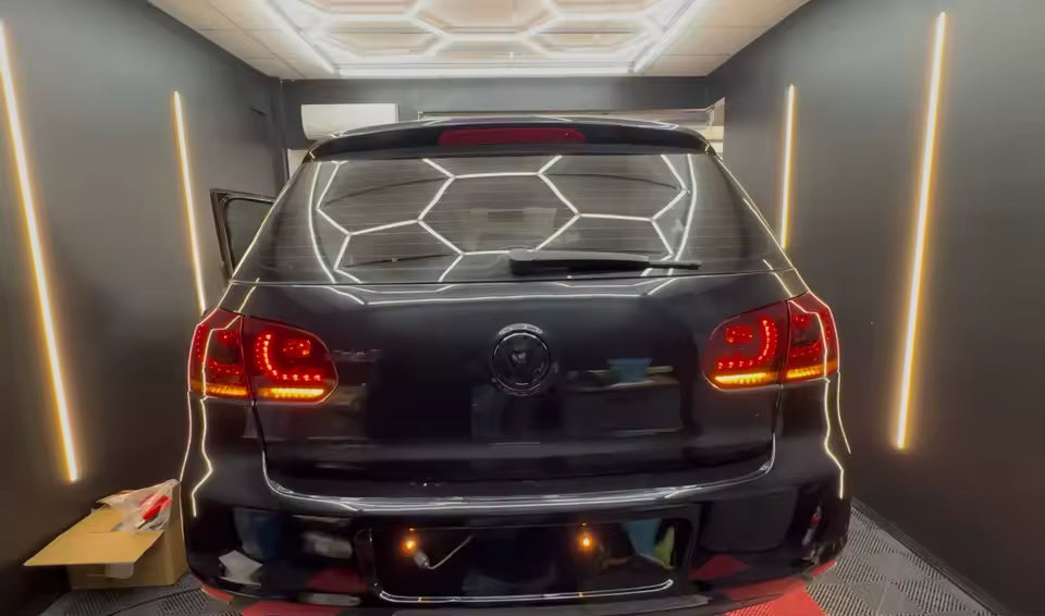💫ART.8294 Fanali Posteriori rosso trasparente / fumatore / fumatore rosso per VW Golf 6💫