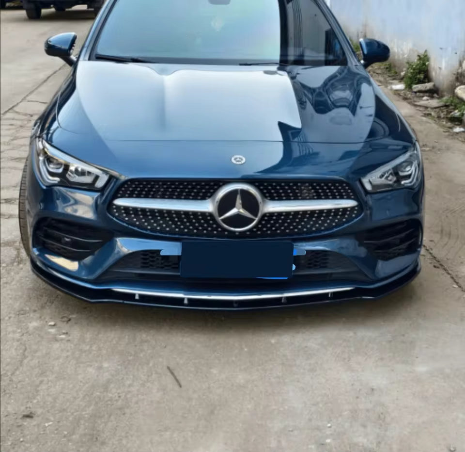 💫ART.8604 Splitter Anteriore (Nero Lucido) per Mercedes Benz CLA 2019-2023💫