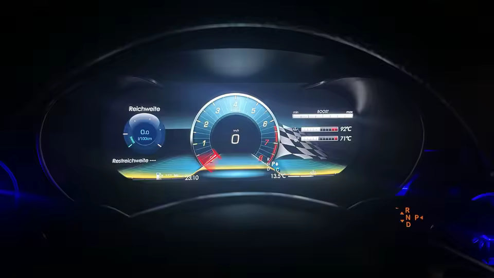 💫ART.5014 12.3" Virtual Cockpit LCD Per Mercedes Benz C/GLC 2015-2018💫
