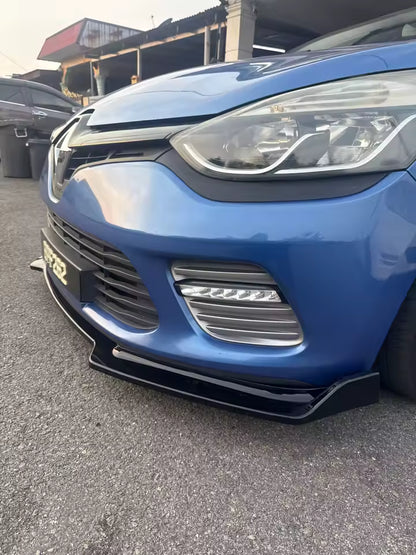 💫ART.8207 Splitter Anteriore Nero Lucido per Renault Clio MK4 2012-2019 💫