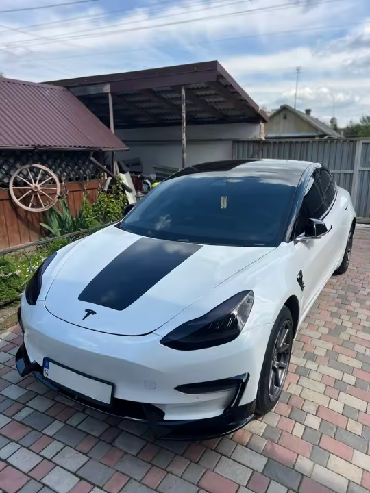 💫ART.8193 Splitter (3 pz) in Carbonio/Nero Per Tesla Modello 3 Y 2017-2023💫