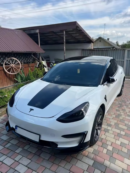 💫ART.8193 Splitter (3 pz) in Carbonio/Nero Per Tesla Modello 3 Y 2017-2023💫