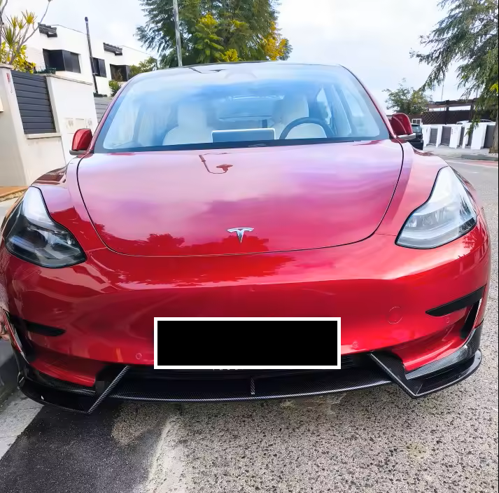 💫ART.8193 Splitter (3 pz) in Carbonio/Nero Per Tesla Modello 3 Y 2017-2023💫