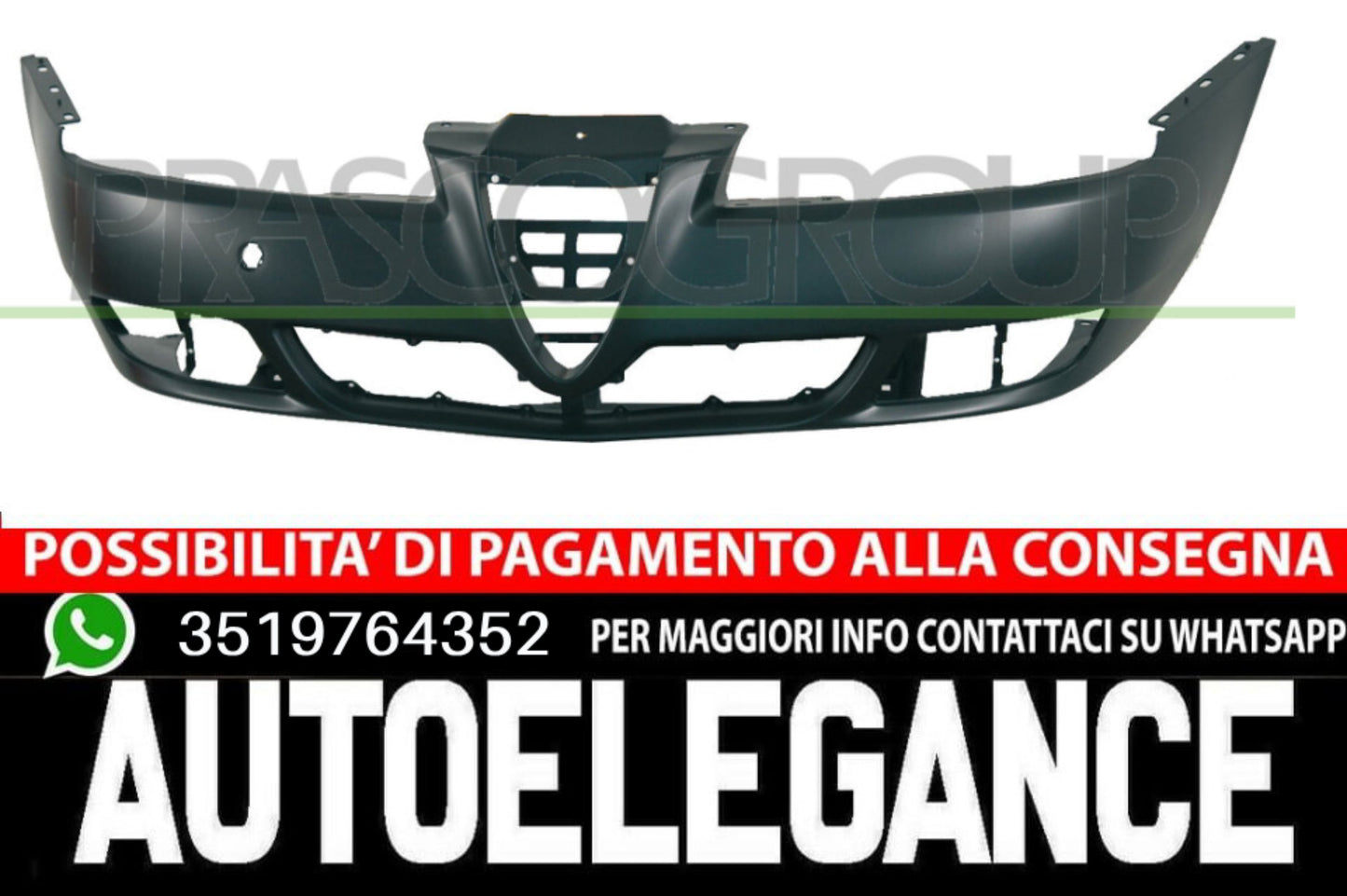 Paraurti Prasco Anteriore per ALFA ROMEO 156 CON PRIMER 2003-2005 156048541