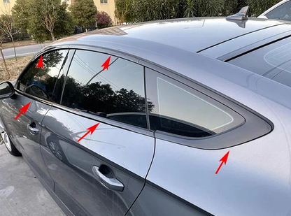 ART.4879 Cornici finestrini neri copertura adesiva window  Audi A5 19-23