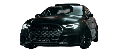 💫ART.4197 Splitter (Nero lucido) per Audi A3 2017-2019 look RS3💫