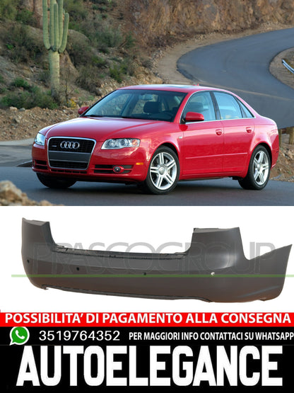 Paraurti Prasco Posteriore CON PRIMER  FORI PDC per AUDI A4  8E5807303AGRU