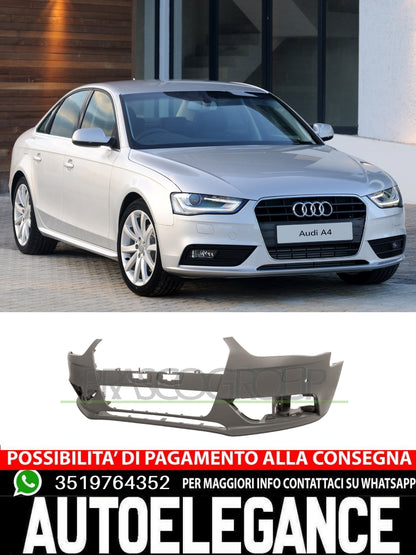 Paraurti Prasco Anteriore Per Audi A4 CON PRIMER FORI PDC LAVAFARI 8K0807065DGRU