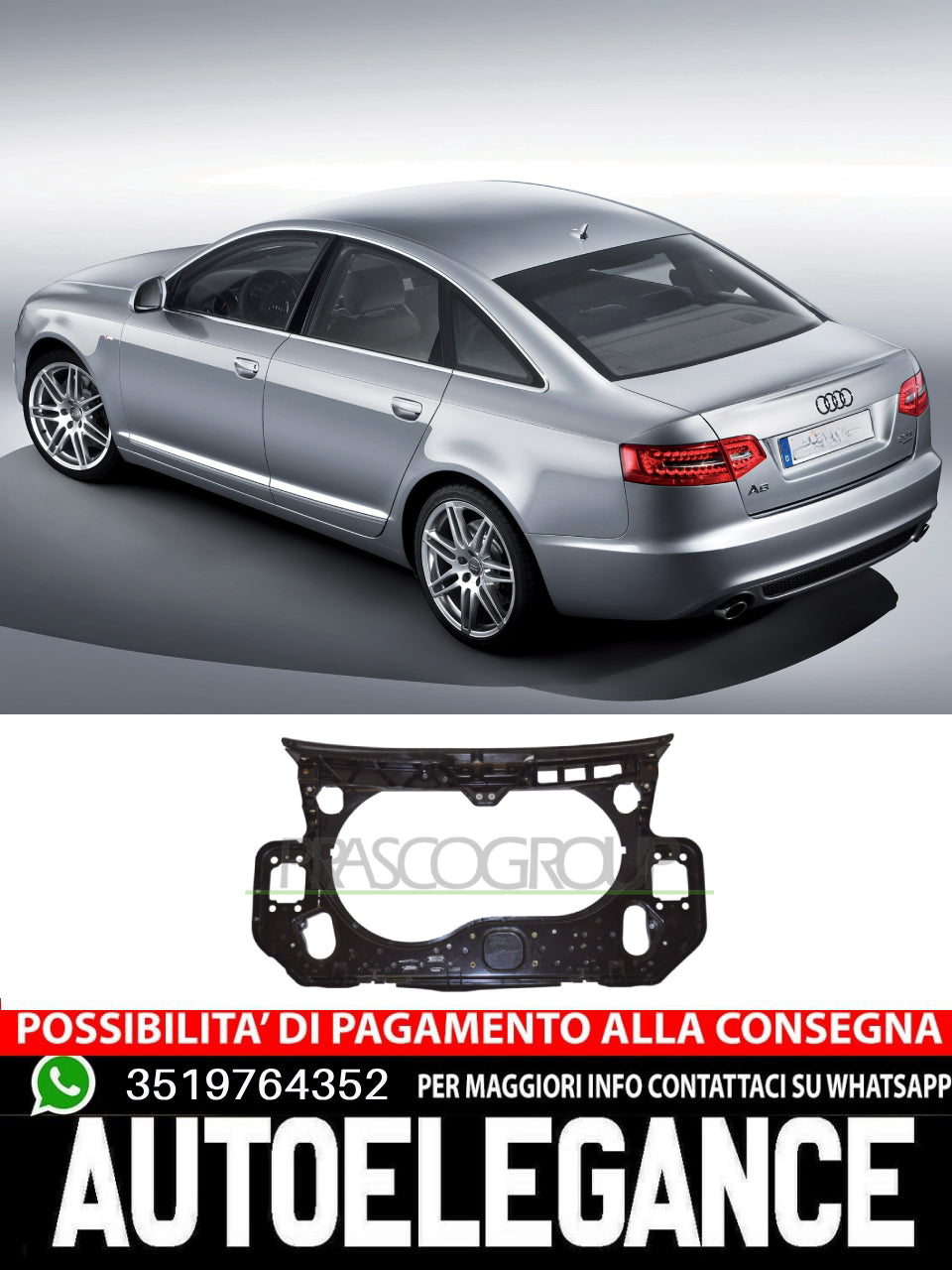 Frontale ant mod.4 cilindri diesel/6 cilindri benz per Audi A6 04-11 4F0805594D