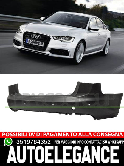 Paraurti Prasco Posteriore CON PRIMER FORI PDC per AUDI A6 MOD. 4 PORTE
