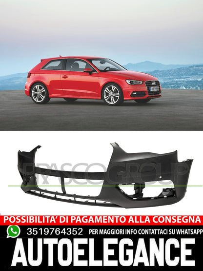 Paraurti Prasco Anteriore CON PRIMER TAPPO COPRIGANCIO FORI PDC per AUDI A3