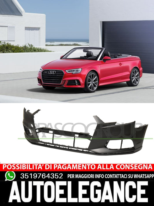 Paraurti Prasco Anteriore CON PRIMER FORI LAVAFARI Per Audi A3  8V5807065QGRU
