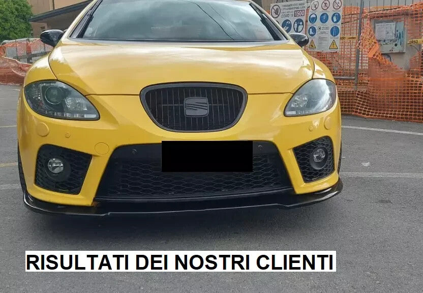 💕 ART.0658 SPLITTER SEAT LEON 1P  2005-2012  NERO  LUCIDO 💕