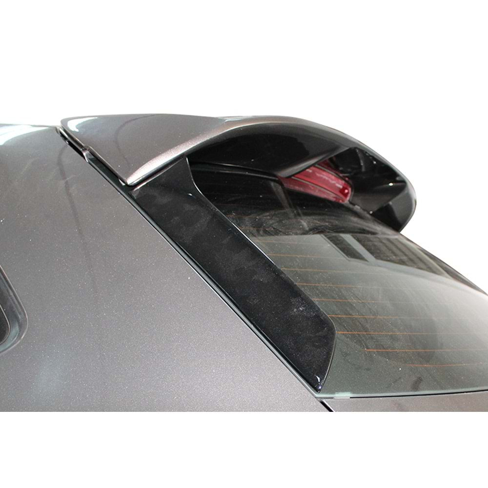 💕ART.9552 SPOILER+DEFLETTORI LATERALI 3PZ SEAT LEON MK3 NERO LUCIDO 💕