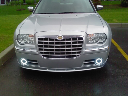 ART.5560  FARI ANTERIORI CHRYSLER 300C 05-10 ANGEL EYES CHROME