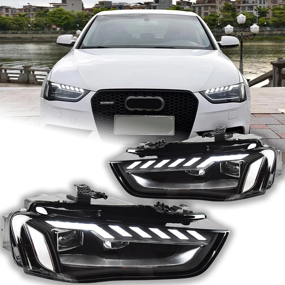 ⭐ COPPIA FARI FULL LED ADATTO PER A4 b8 restyling 12-16 H7⭐