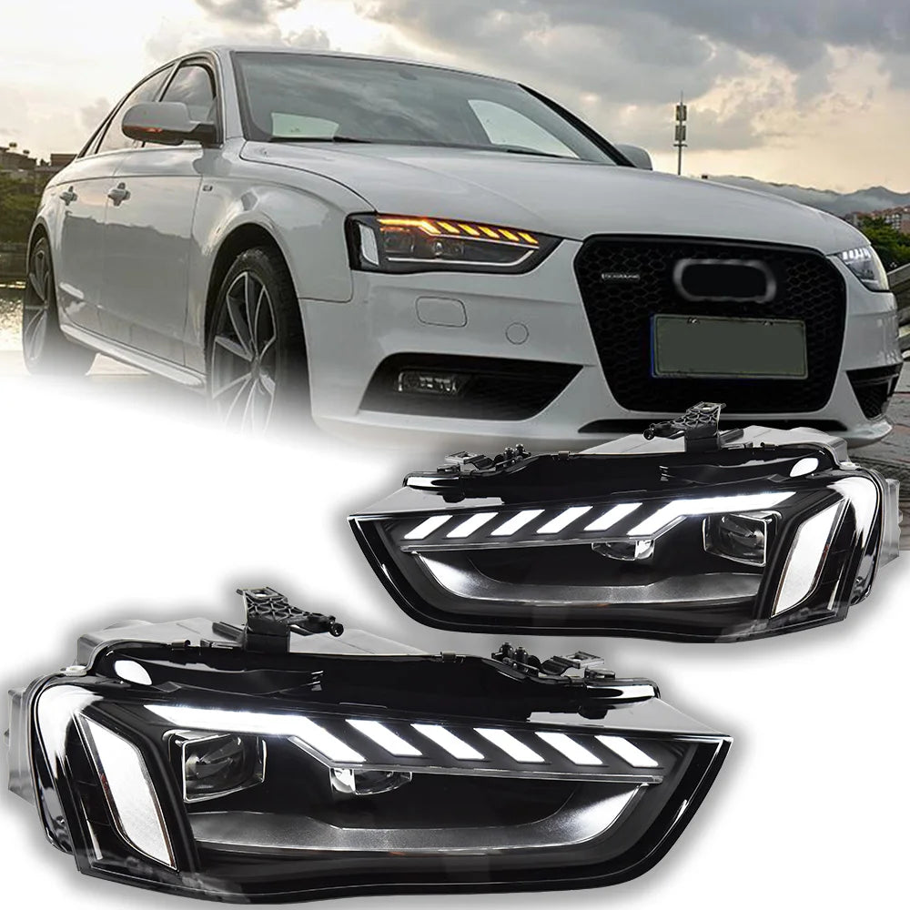 ⭐ COPPIA FARI FULL LED ADATTO PER A4 b8 restyling 12-16 H7⭐