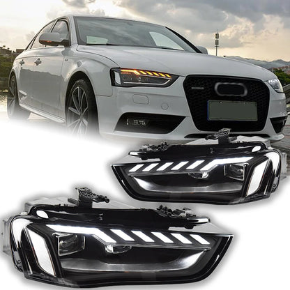 ⭐ COPPIA FARI FULL LED ADATTO PER A4 b8 restyling 12-16 H7⭐