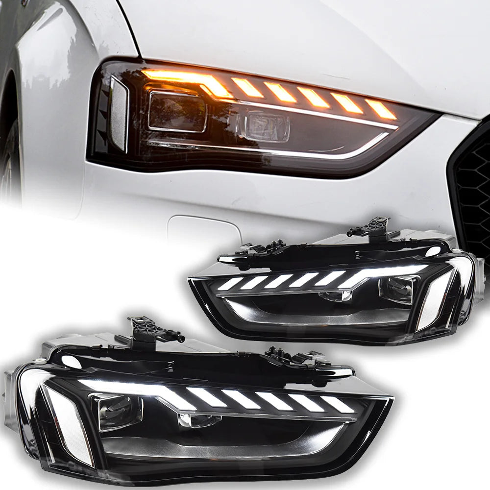 ⭐ COPPIA FARI FULL LED ADATTO PER A4 b8 restyling 12-16 H7⭐