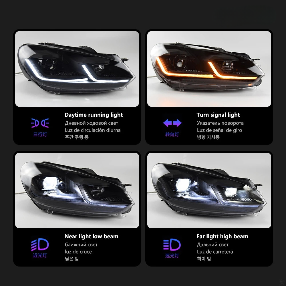 💎HEADLIGHTS SUITABLE FOR VW Golf 6 MK6 2009-2012 💎