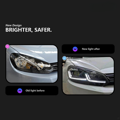 💎HEADLIGHTS SUITABLE FOR VW Golf 6 MK6 2009-2012 💎