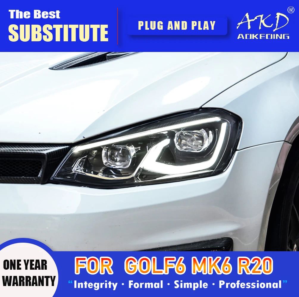 💎HEADLIGHTS SUITABLE FOR VW Golf 6 R20 MK6 2009-2013 💎