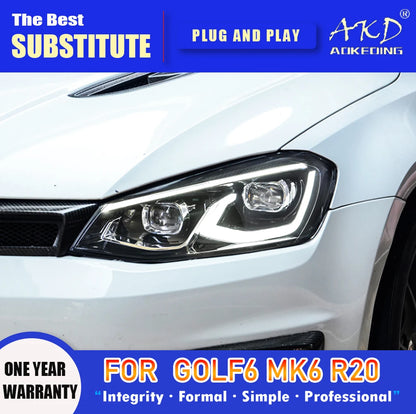 💎HEADLIGHTS SUITABLE FOR VW Golf 6 R20 MK6 2009-2013 💎