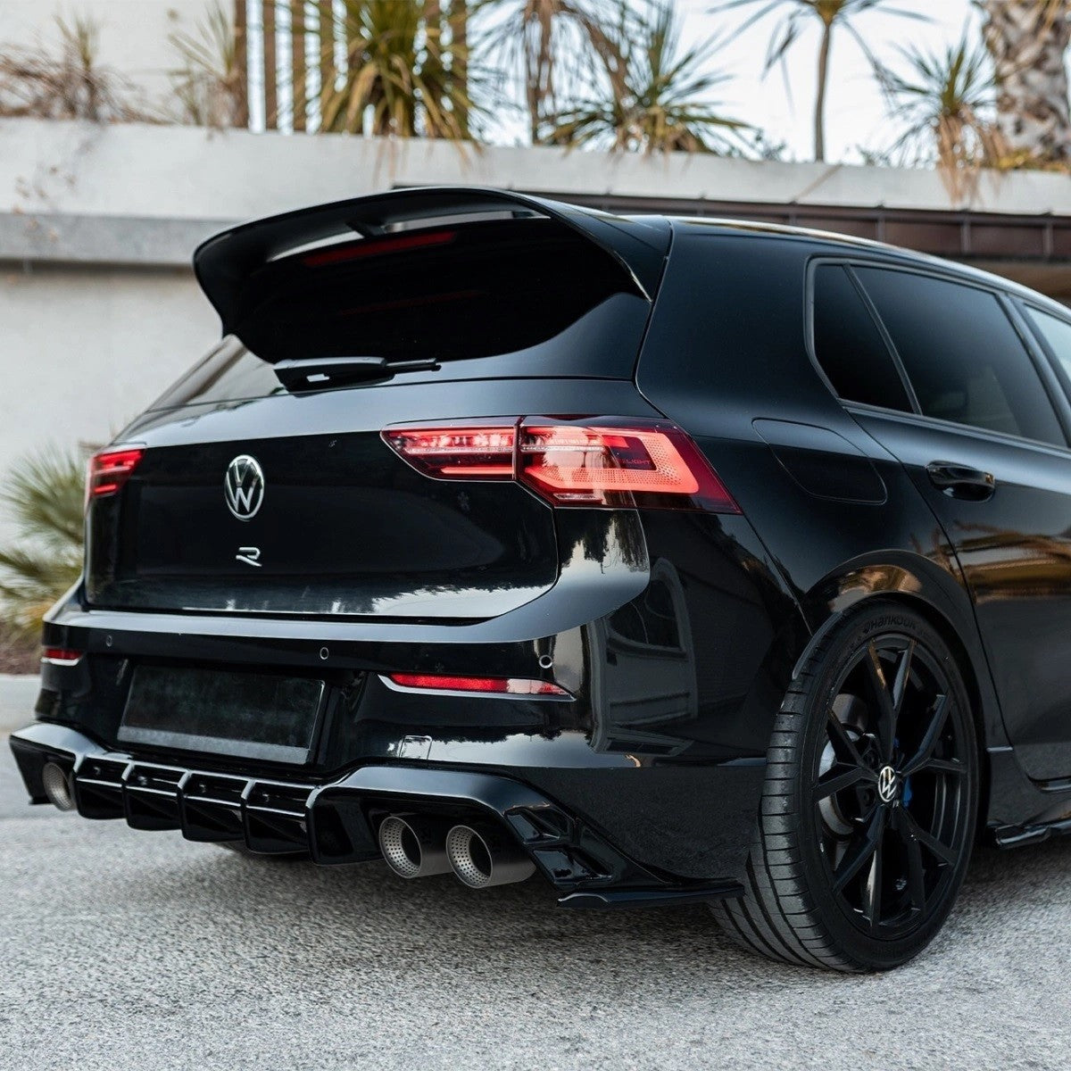 💕ART.7953 DIFFUSORI +FLAPS Golf 8 R NERO LUCIDO💕