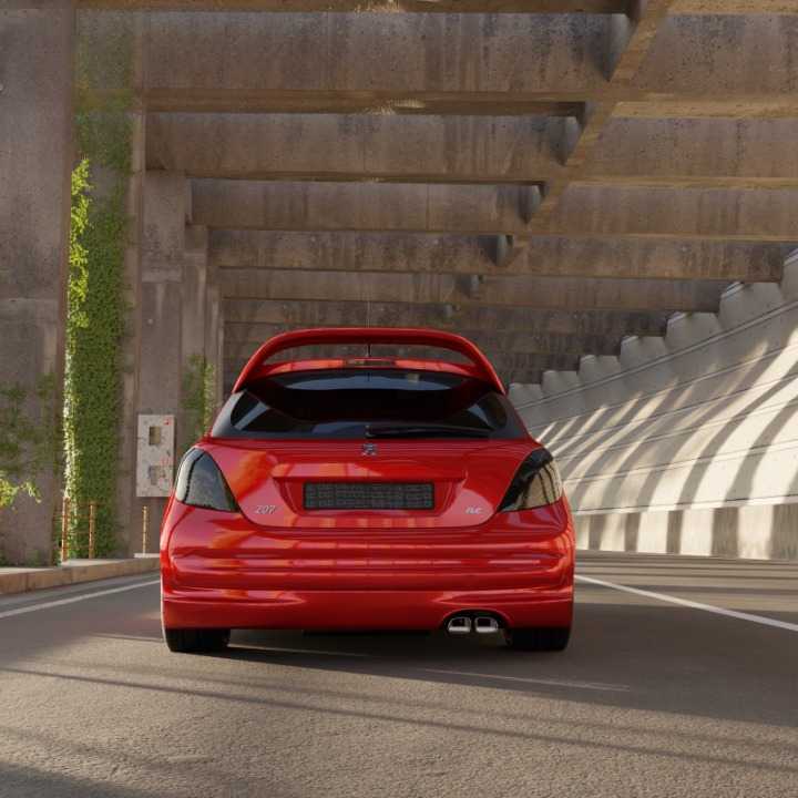💕ART.7970 SPOILER  PEUGEOT 207 WRC STYLE (2006-2012)- 💕