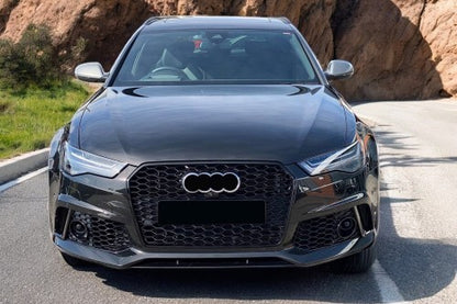 🤩Paraurti Anteriore per Audi A6 C7 4G Facelift 2015-2018 RS6 Look Griglia SRA🤩