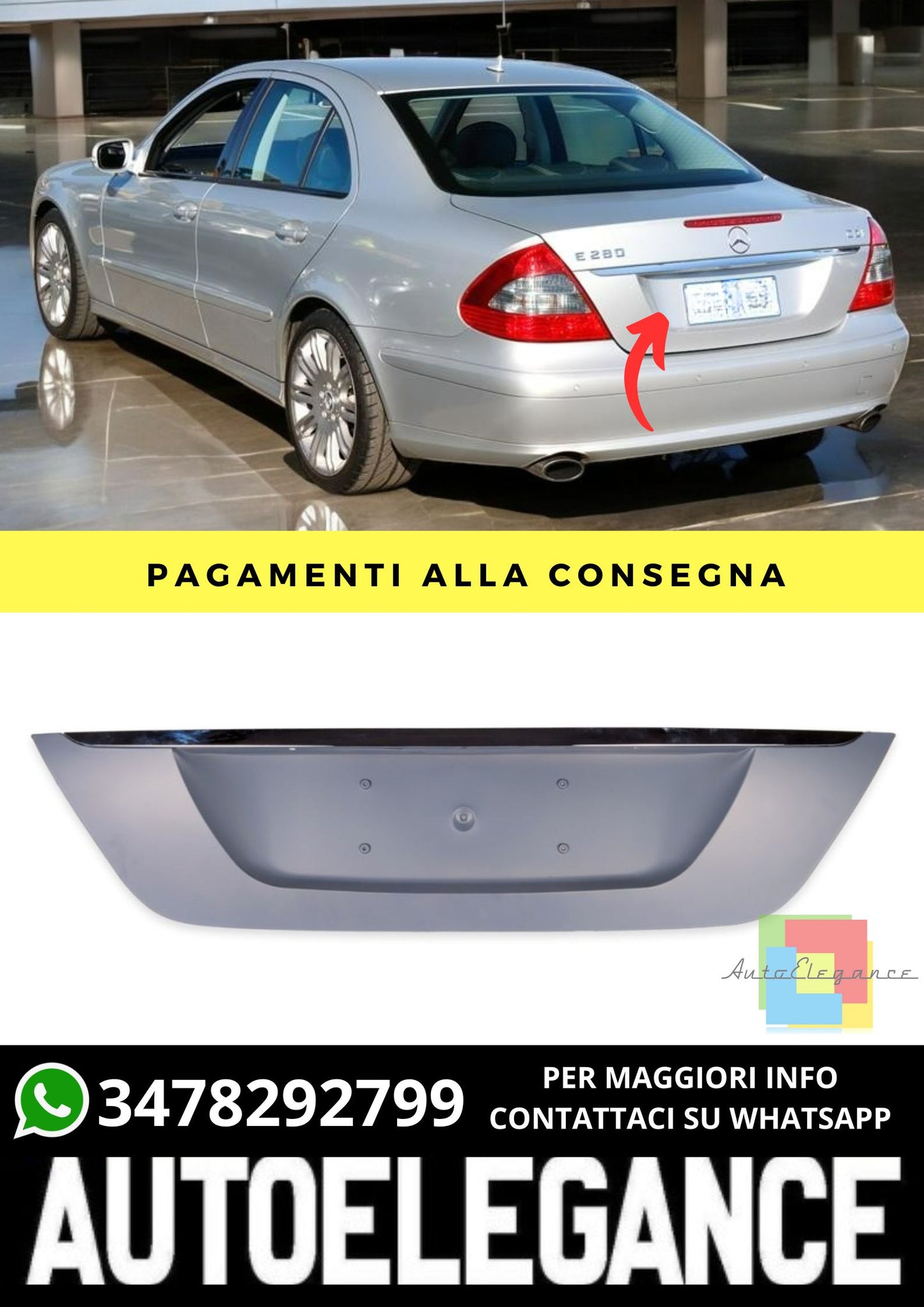 Base di Licensa adatto per Mercedes E-Class W211 Sedan Estate 2002-2009