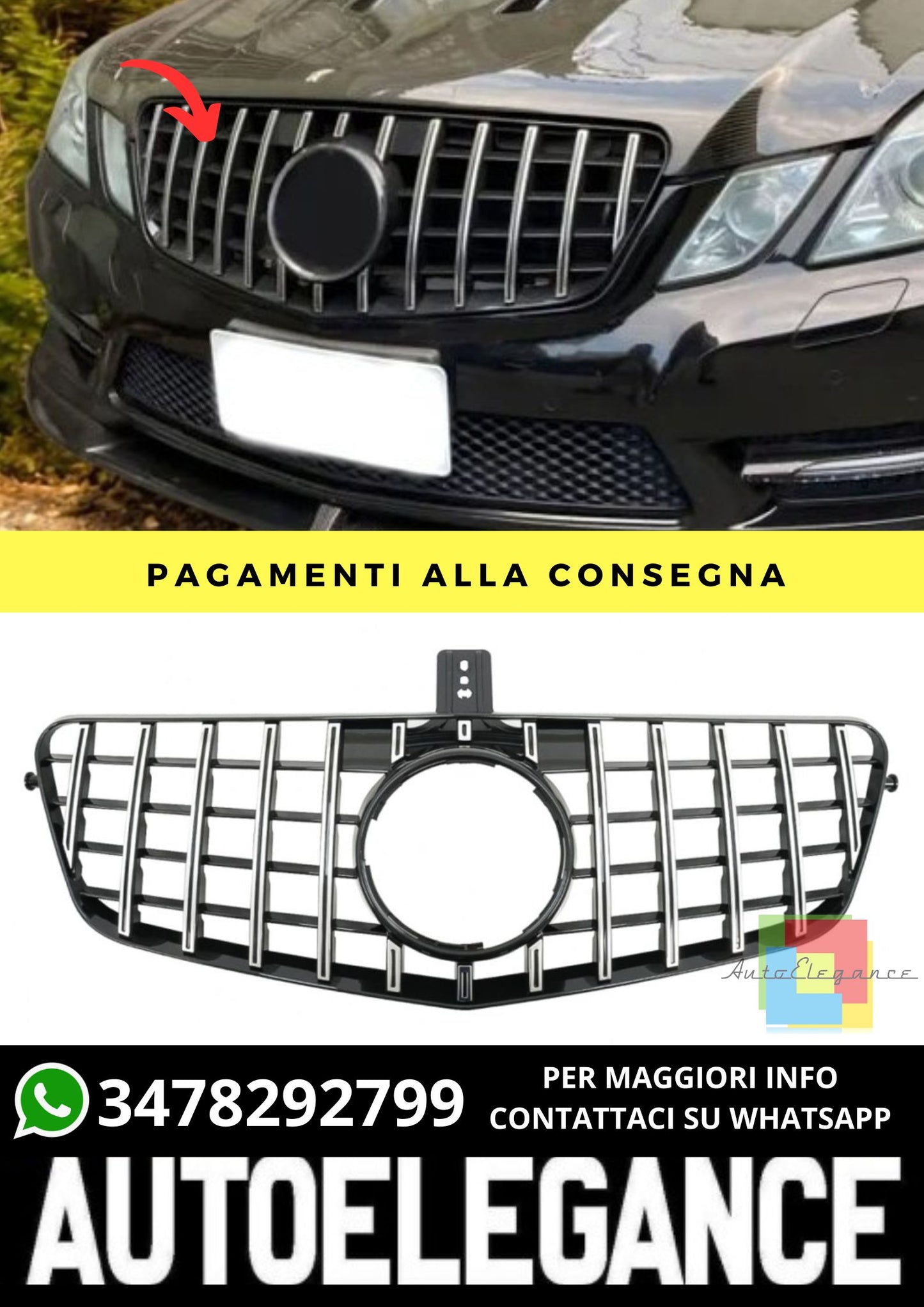 Griglia adatto per Mercedes E-Class W212 Sedan Estate 2009-2013