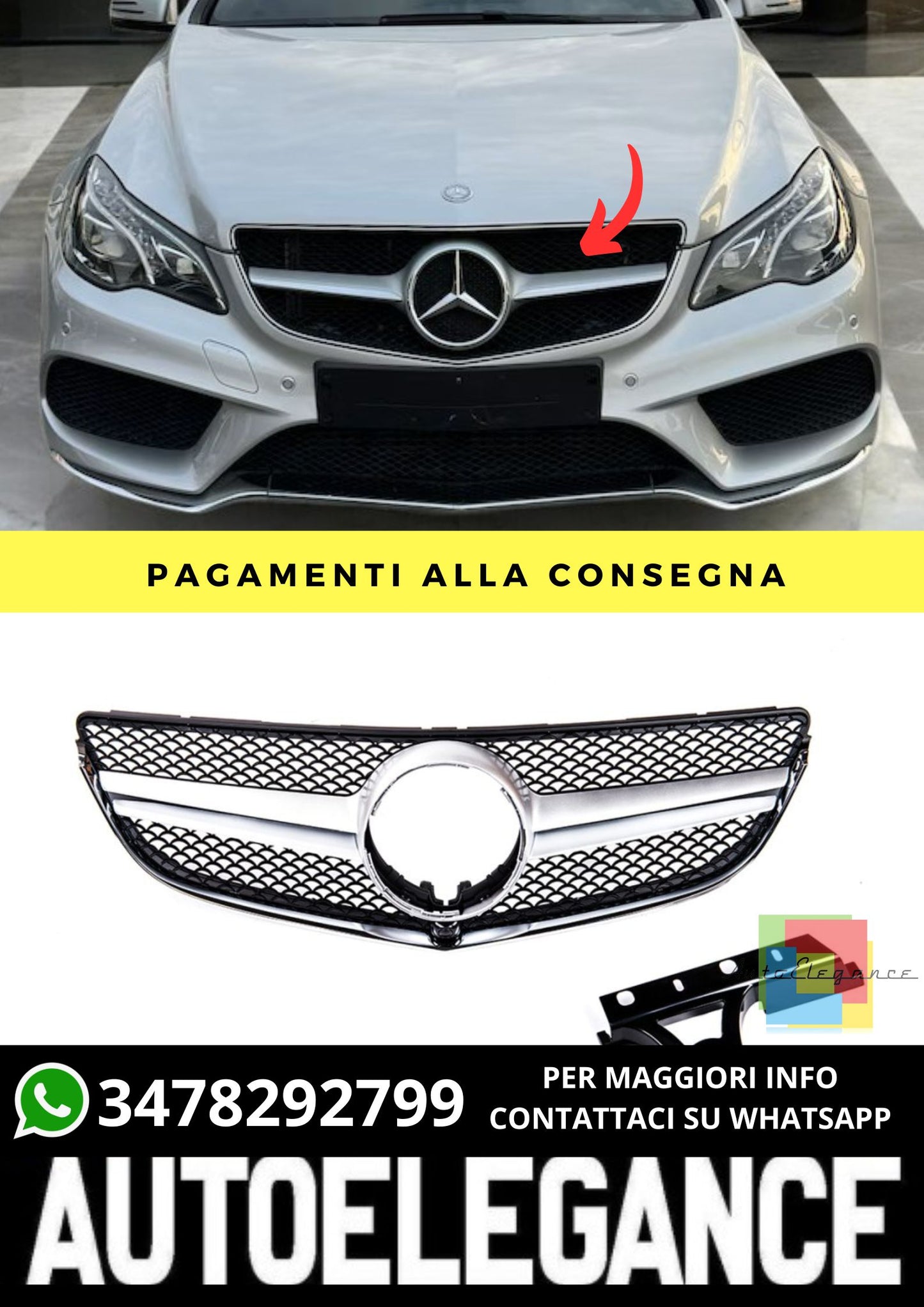 Griglia adatto per Mercedes E-Class C207 2013-2016