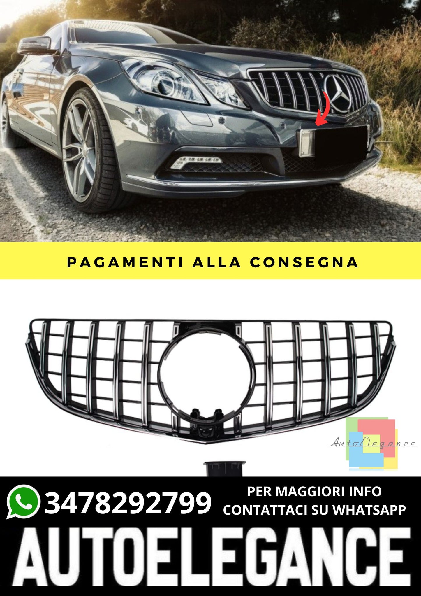 Griglia adatto per Mercedes E-Class C207 2013-2016