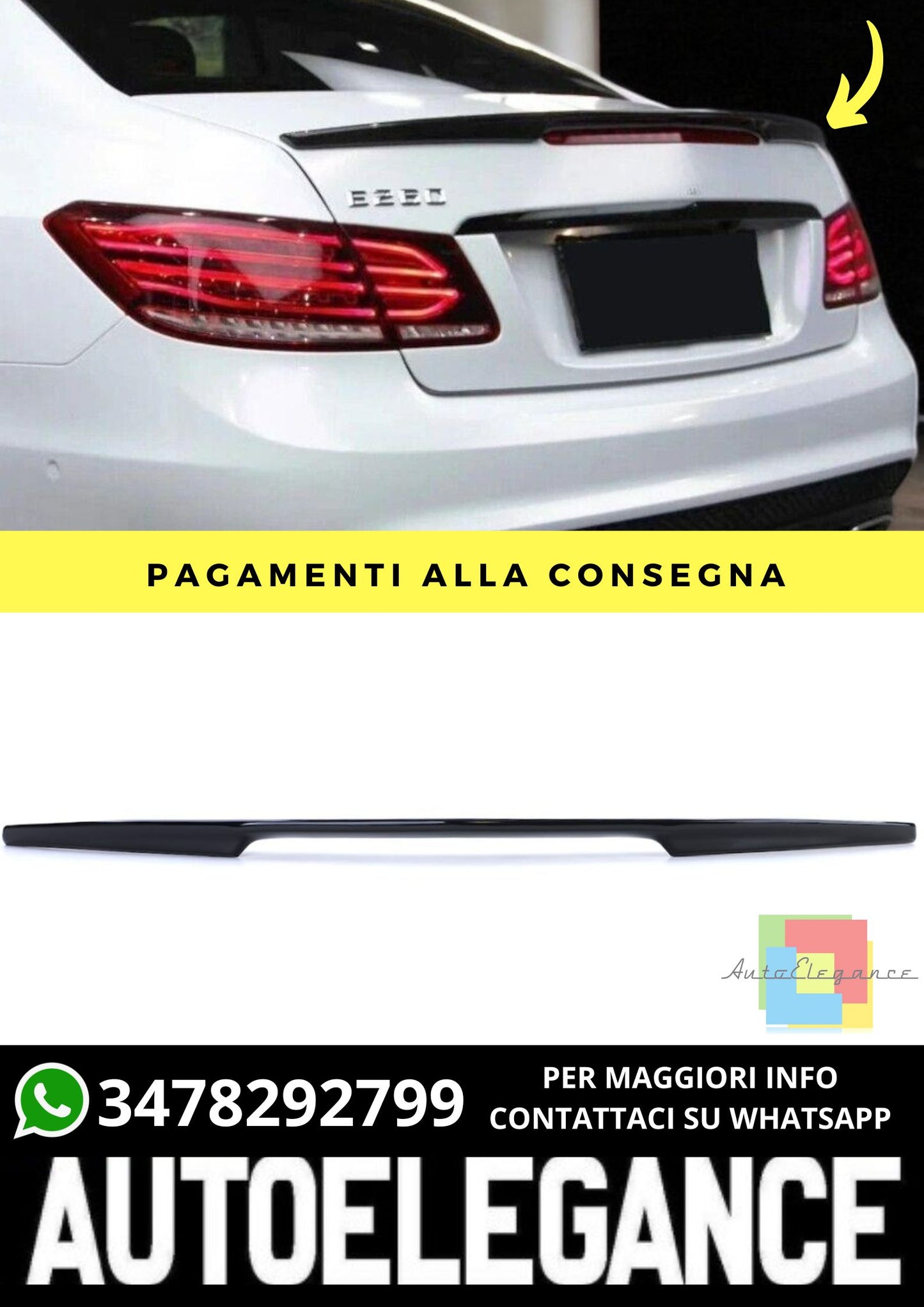 Spoiler adatto per Mercedes E-Class C207 2009-2013