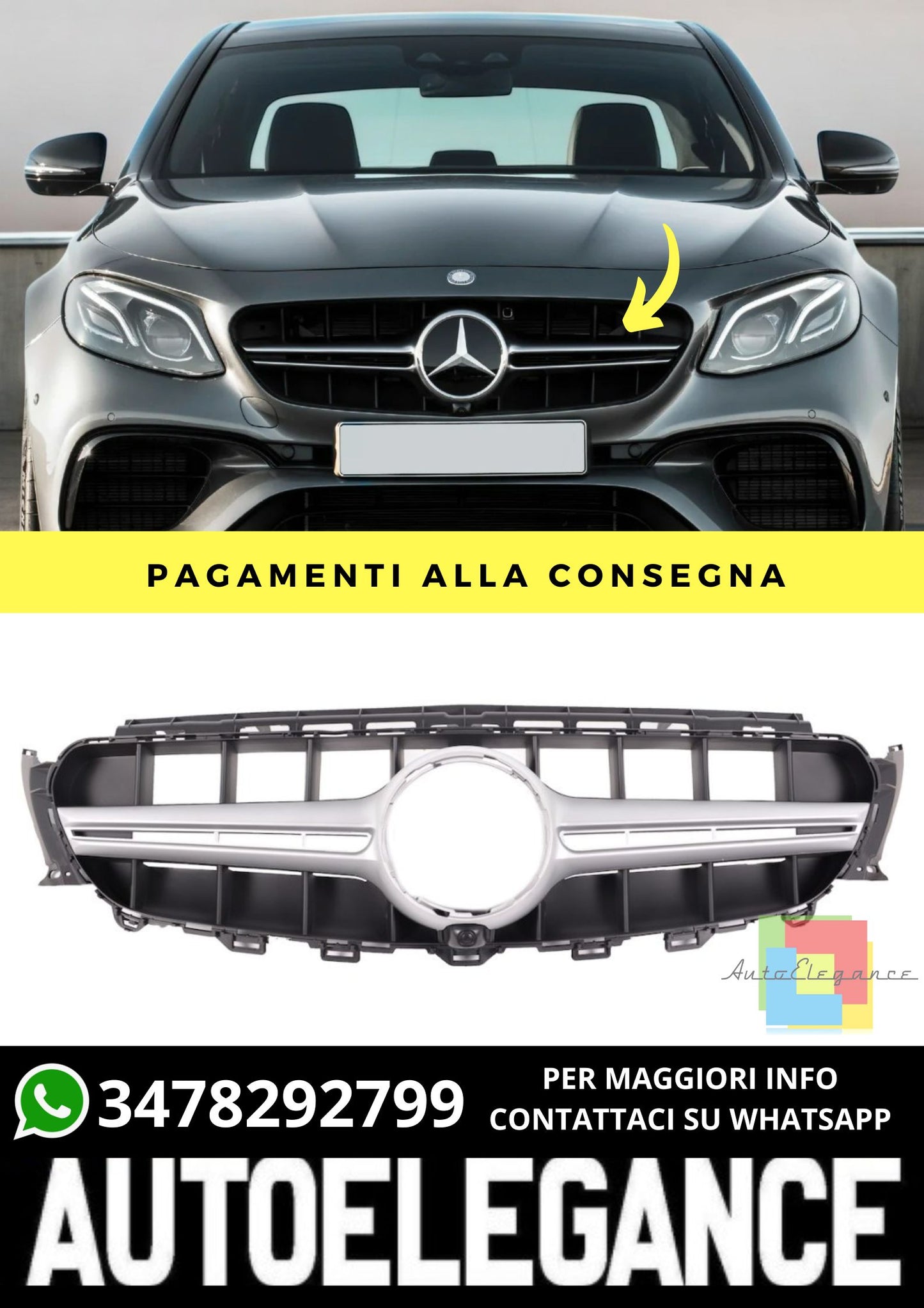 Griglia adatto per Mercedes E-Class W213 C238 2016-2020
