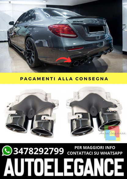 Terminali di Scarico adatto per Mercedes E-Class W213 2020-2023