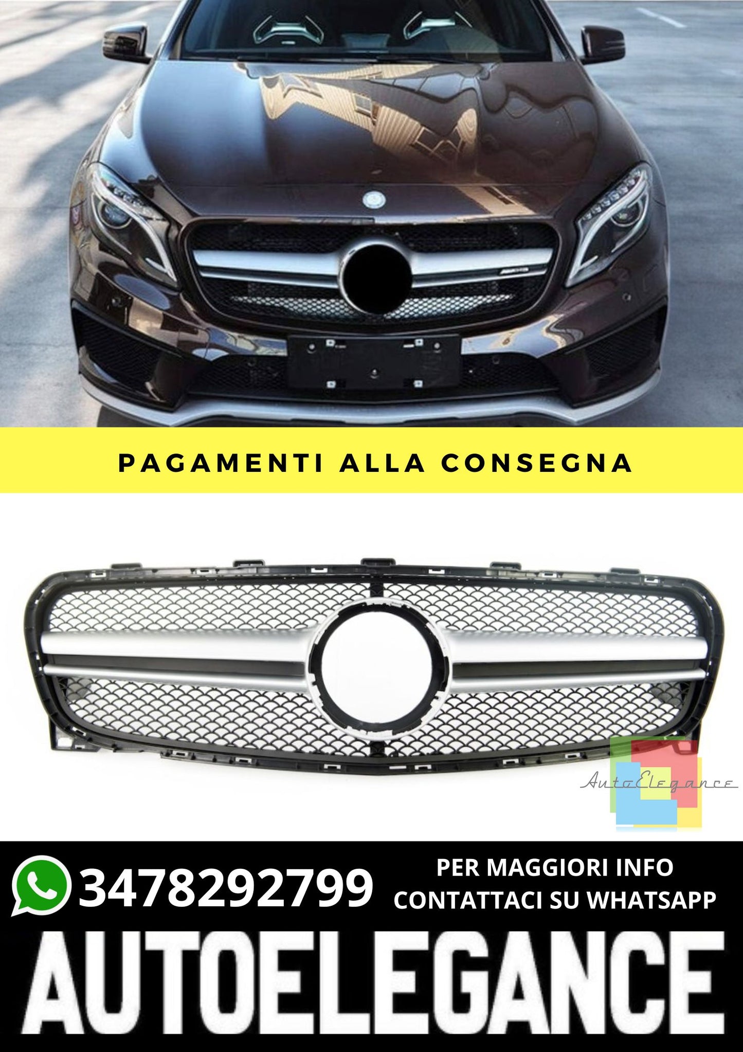 Griglia adatto per Mercedes GLA X156 2013-2016