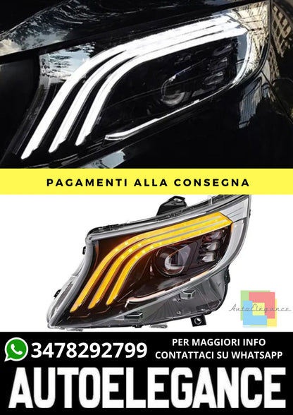 Fari Anteriori adatto per Mercedes V Class W447 2014-2020