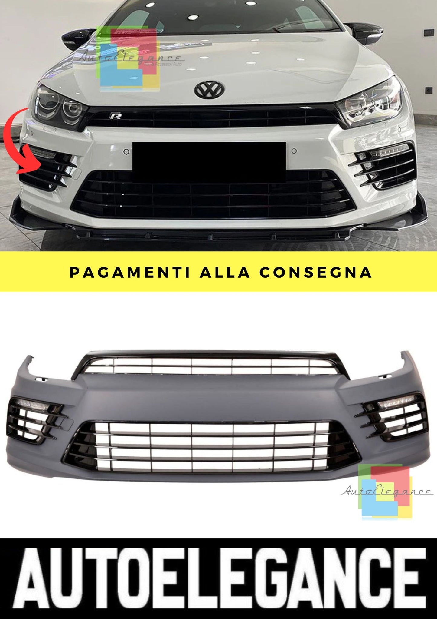 Paraurti Anteriore adatto per VW Scirocco III 2008-2017