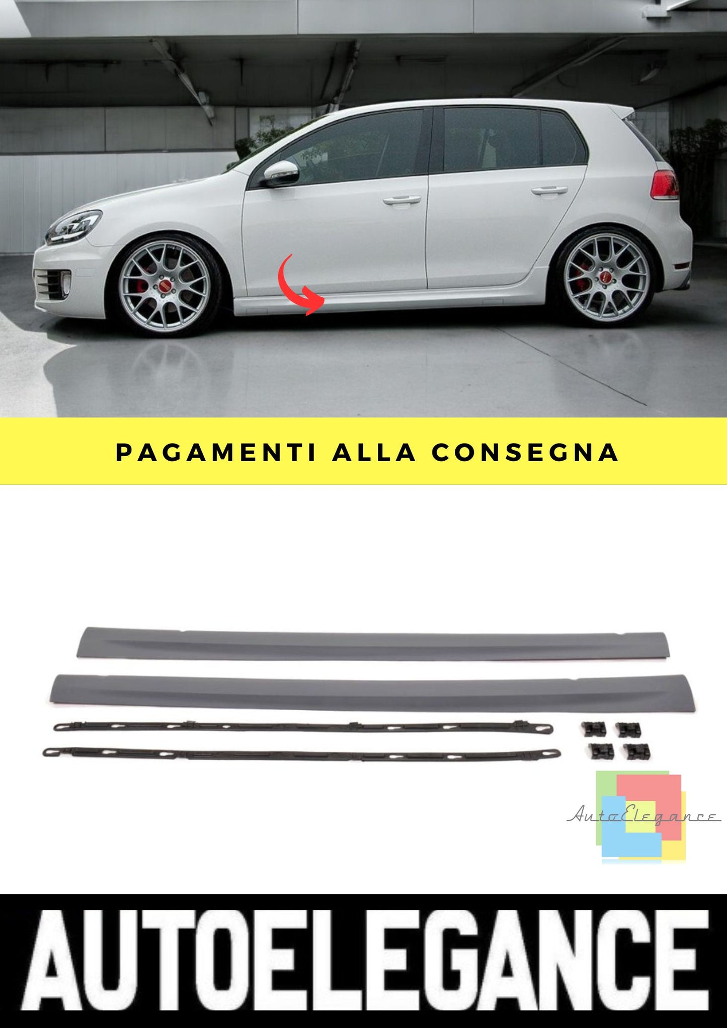 Minigone adatto per VW Golf 6 2008-2014