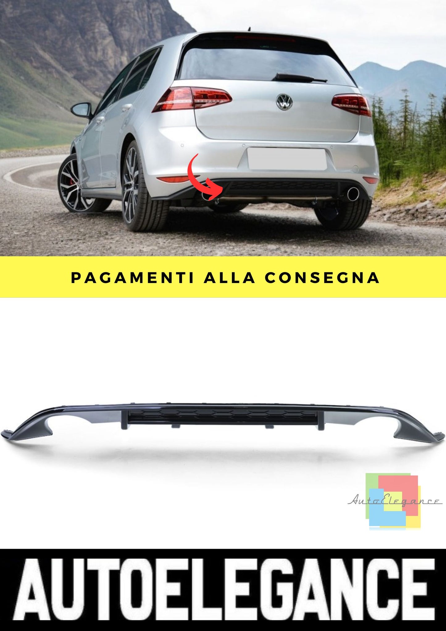 Diffusore adatto per VW Golf 7 2012-2016