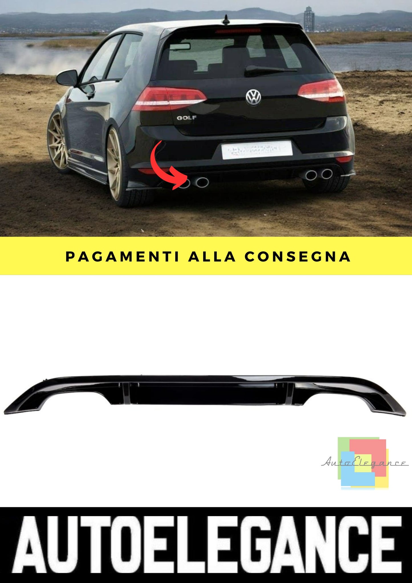 Diffusore adatto per VW Golf 7 2012-2016