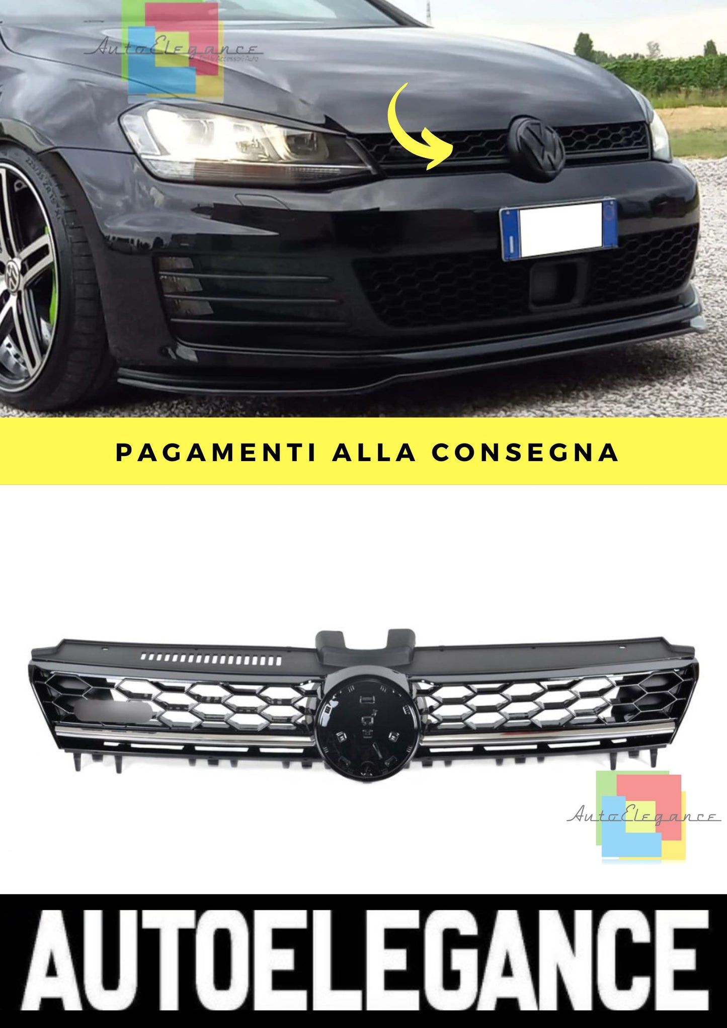 Griglia adatto per VW Golf 7 2012-2016