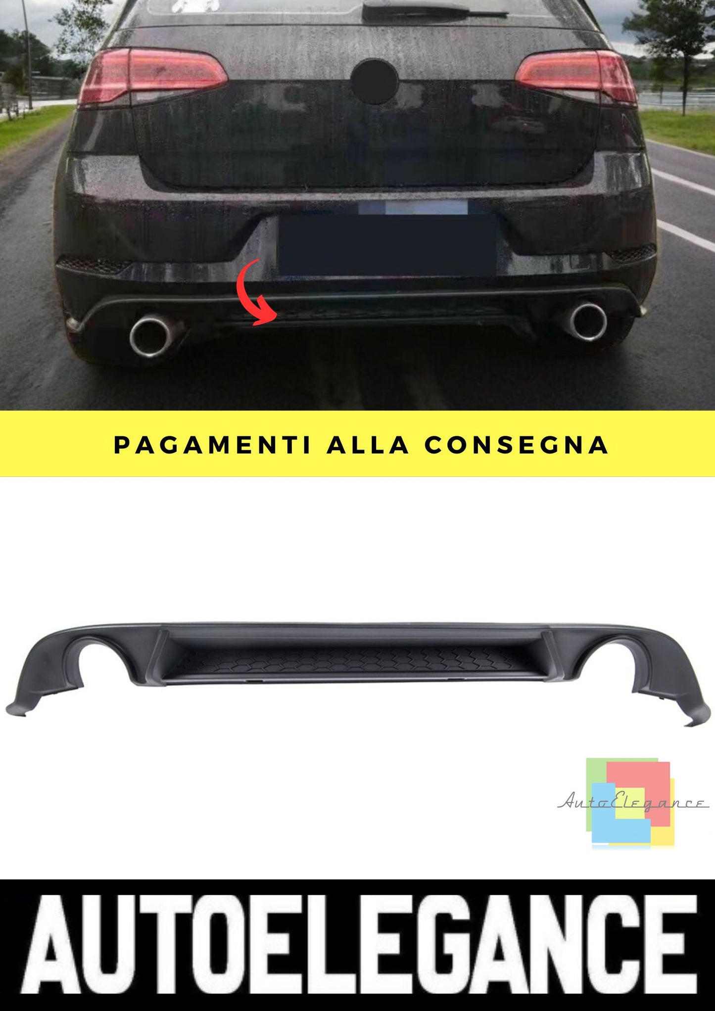 Diffusore adatto per VW Golf 7.5 2017-2019